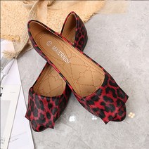 JHcompany 여성 모던패션 레오파드 플랫힐