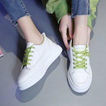 여성 화이트 스타일리쉬 스니커즈