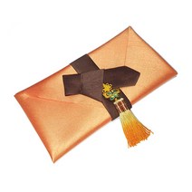지극정성 단아한 나비노리개 현금예단보 + 봉채 봉투, 오렌지, 1세트