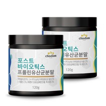 초담식품 포스트바이오틱스 프롤린 유산균 분말, 120g, 2개