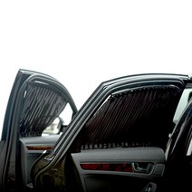 블랙라벨 현대 펠리세이드 3열 카커튼, 블랙, 1세트