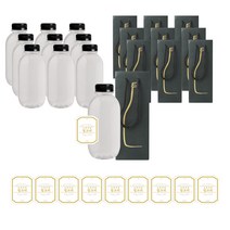 버블밀크티 450ml x 10p + 브릿지캡 10p + 종이백 10p + N6S스티커 10p, 10개