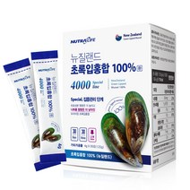뉴트라라이프 뉴질랜드 초록입홍합 스페셜 4000 100퍼센트 환, 4g, 30개