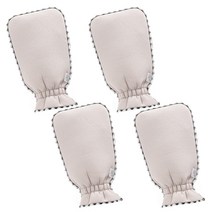 블럭마트 욕실 목욕장갑, 베이지, 4개, 1개입