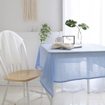 까사베르데 예담 식탁보, 블루, 8인(130 x 220 cm)