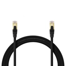 인터넷선 기가 랜케이블 CAT.8 SFTP 40Gbps 3m, 블랙, 1개