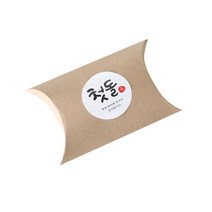 반달상자 + 첫돌스티커 캘리1 세트, 크라프트, 100세트