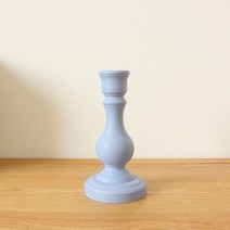 콩 K Items 컬러 우드 촛대, 블루