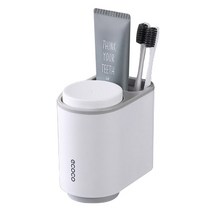 에코코 거꾸로 더블 양치컵 홀더, 그레이, 1개