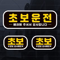 제제데코 초보운전 칼라 자동차 스티커, 초보S018, 1개