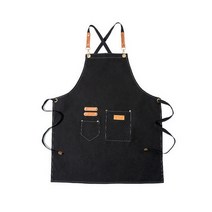라별 누눅 작업복 앞치마, 블랙, 1개