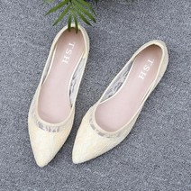 콩 여성용 K SHOES 레이스 단화