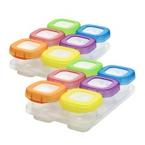 맘핸드슨 이유식 밀폐용기 60ml x 6종 세트, 혼합색상, 2세트