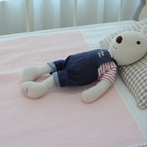 하임앤하임 인견 누빔 패드겸 블랭킷 90 x 70 cm, 소프트핑크