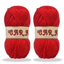 미소털실 카라 뜨개실 90g x 2p, 904 파이어브릭