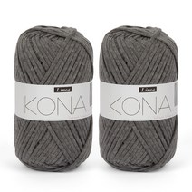 브랜드얀 코나 뜨개실 2p, 307 멜란지진그레이, 2개
