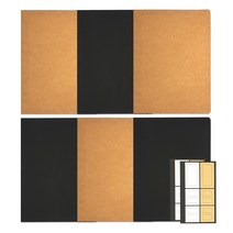 더오픈하우스 블랙 앤 크라프트 노트 23-7052 2종 x 3p + 스티커 2p, 블랙, 크라프트, 1세트