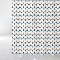 수풀 북유럽스타일 샤워커튼 sc278 L 1800 x 1880 mm + 스테인리스 고리, 1세트