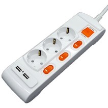 지앤탭 개별 USB 멀티탭 3구 GSM-USB316A + 안전커버 랜덤발송 2p 세트, 10m, 1세트