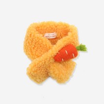 피카노리 반려동물 당근 목도리 L PECA6721YL, 옐로우, 1개