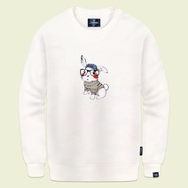 진마니아 토끼 남녀공용 루즈핏 빅사이즈 맨투맨 티셔츠 TL-412