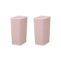 아리코 다용도 원터치 쓰레기통 8L, 핑크, 2개