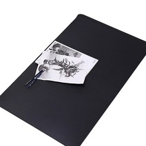 키보드 마우스 책상 가죽 장패드, 검정, 1개