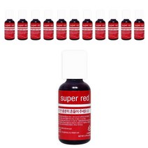 셰프마스터 반액상 식용색소 슈퍼 레드, 20g, 12개