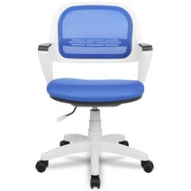 체어포커스 화이트바디 메쉬 알라딘의자 AL-360, 블루