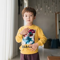라라아망 남아용 스퀘어 공룡 맨투맨