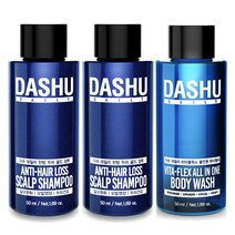 다슈 탈모 샴푸 50ml x 2p + 올인원 바디워시 50ml, 1세트