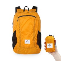 4몬스터 초경량 휴대용 폴딩 등산 백팩 24L, 오렌지