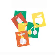 이디엑스에듀케이션 스텐실시리즈6 맛있는 과일 그림판, 혼합색상