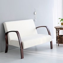 마켓비 BENWOOD 2인 소파 YC12AD 브라운, 아이보리