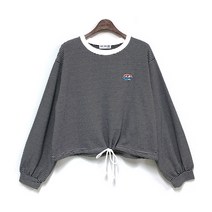 반에이크 여성용 하이 단가라 스트링 티셔츠