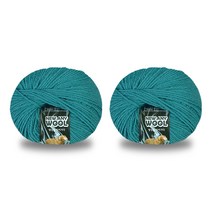 미소털실 뉴애니울 뜨개실 50g x 2p, 6033 미드나이트그린, 180m