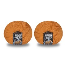 미소털실 뉴애니울 뜨개실 50g x 2p, 6032 머스터드, 180m