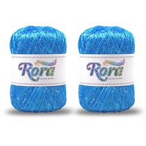 로라 스팽글 뜨개실 55g x 2p, 딥스카이(6009)