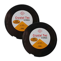 공예용 크리스탈 텍 우레탄줄 0.5mm x 100m, 2개