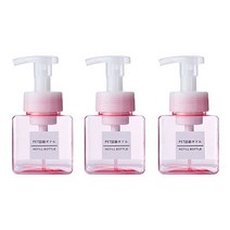 더자카 파스텔 컬러 버블 공병 250ml, 핑크, 3개