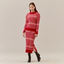 아이아이 RIBBED STRIPE KNIT SKIRT EETZ3SKR05W