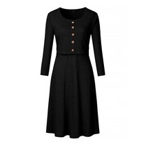 마켓A 투피스 스타일 버튼 임부 원피스