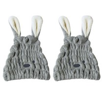 소프트 헤어 타올 SG04, 그레이, 2개