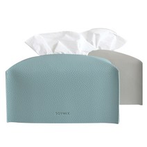 소이믹스 스킨레더 가죽 티슈커버 2p, 그레이,  블루