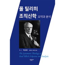 폴 틸리히 조직신학 요약과 분석, 한들출판사