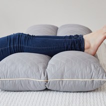 블레딕홈 알러지케어 라텍스 다리쿠션 일반쿠션, 그레이