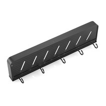 깔끔한 공간활용 매트블랙 다용도 스토리지 선반 고리 30cm, 블랙, 1개