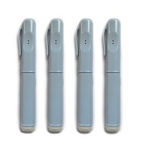 트래블이지 휴대용 올인원 치약 칫솔 블루 4p세트, 4개입, 1개