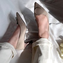 써클 포인트 스틸레토 펌프스힐 6.5cm