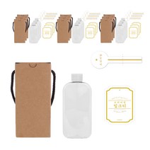 납작페트병 250ml 투명캡 + 전용박스 + 로얄밀크티 화이트S 스티커 + 로얄밀크티 화이트 봉인스티커, 10세트